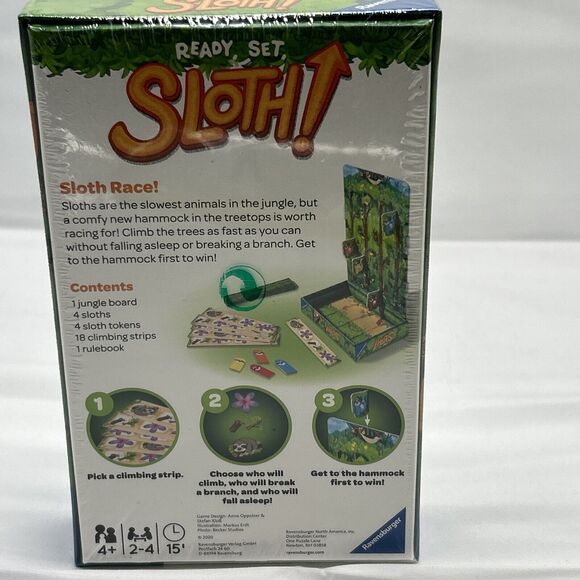Ravensburger Ready, Set, Sloth! Big Little Game Card Game New and Sealed - Picture 5 of 8